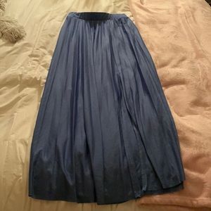 ASOS blue a-Line with knee slit